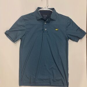 Masters Golf Shirt with Checkered Pattern